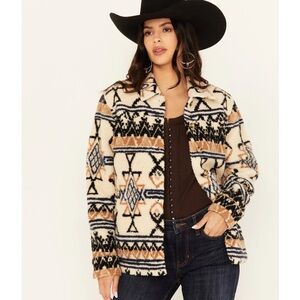Idyllwind Dowlan Southwestern Print Sherpa Jacket